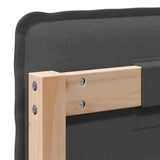 Upholstered Headboard Natural and Dark Grey 200 cm 879994