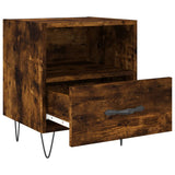 Bedside Cabinets 2 pcs Smoked Oak 40x35x47.5 cm Engineered Wood 827431
