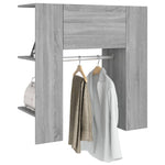 ZNTS Hallway Cabinet Grey Sonoma 97.5x37x99 cm Engineered Wood 820515