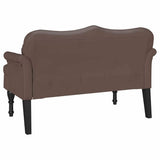 Chesterfield Bench Brown 120.5 x 65 x 75 cm Faux Leather 42019281