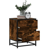 Bedside Cabinets 2 pcs Smoked Oak 40x31x50 cm Engineered Wood 848679