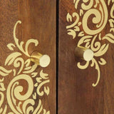 Sideboard with Shelf Brown 60 x 33 x 75 cm Solid Mango Wood 4018761