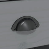 Console Table BODO Grey 90x34.5x73 cm Solid Wood Pine 355073