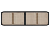 Headboard with Headboard Black 140 x 55 x 3 cm Rattan 42011570