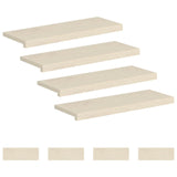 Stair Tread 8 pcs 70 x 25 x 2 cm White Solid Oak Wood 3449357