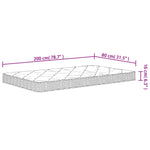 Foam Mattress Medium Soft 80x200 cm 373030