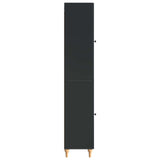 Cabinet Set 2 pcs Black Engineered Wood 3416449