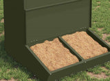 Pig Feeder Olive Green 55 x 51 x 91.5 cm Cold-Rolled Steel 874640
