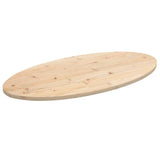 Table Top 110x55x2.5 cm Solid Wood Pine Oval 824335