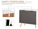 Sideboard Floor Standing Storage Cabinet with Drawer for Bedroom, Living Room, Home Office, Grey T3398P344456