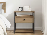 Bedside Cabinet Artisan Oak 40 x 42 x 55 cm Engineered Wood 881883