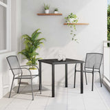 Garden Dining Set 3 pcs Anthracite Powder-Coated Steel 3379282