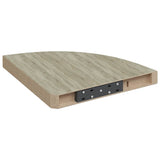 Floating Corner Shelves 2 pcs Oak 35x35x3.8 cm MDF 323926