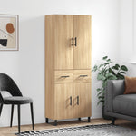 Highboard Sonoma Oak 69.5x34x180 cm Engineered Wood 3198172