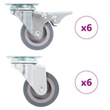 12 pcs Swivel Casters 50 mm 277912