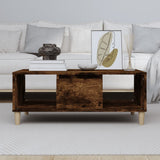 Coffee Table Smoked Oak 90x50x36,5 cm Engineered Wood 821065