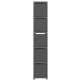 15-Cube Display Shelf Grey 103x30x175.5 cm Fabric 322620