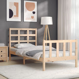 Bed Frame without Mattress 90x190 cm Single Solid Wood Pine 3192066