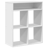 Book Cabinet White 66x31x80 cm Engineered Wood 860292