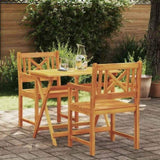 Garden Chairs 2 pcs Natural Solid Acacia Wood 4105523