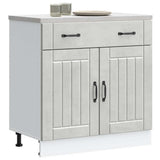 Kitchen Base Cabinet Lucca Concrete Grey Engineered Wood 853741