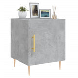 Bedside Cabinets 2 pcs Concrete Grey 40x40x50 cm Engineered Wood 827541