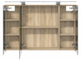Bathroom Mirror Cabinet with Shelf Sonoma Oak 80 x 14.5 x 70 cm 889113