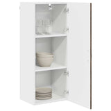 Wall Cabinet PORTO Brown Oak 40 x 31 x 100 cm Engineered Wood 885472