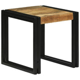 Nesting Table 3 pcs Brown and Black Solid Mango Wood and Metal 4104727