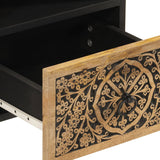 TV Cabinet 70x33x46 cm Solid Wood Mango 358213