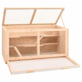 Hamster Cage 89.5x45x45 cm Solid Wood Fir 172381