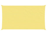 Sun Shade Sail Yellow and White 8 x 6 m 100% Polyester Oxford 42031083
