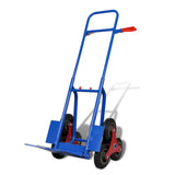 140512 Folding Sack Truck with 6 Wheels Blue