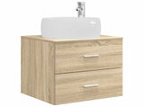 Bathroom Furniture Set 3 pcs Sonoma Oak 49.5 x 44.5 x 66 cm 3405917