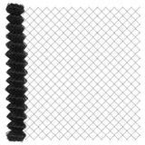 Chain Link Fence Grey 25 x 1.6 m Steel 42004835