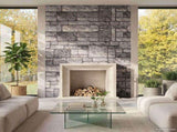 Wall Panels 10 pcs 100 x 50 cm Grey and White EPS Foam 42046097