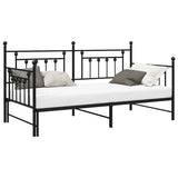 Daybed Frame Black 107 x 203 cm Steel 42002669