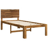 Single Bed Frame with Headboard ROSTOCK Natural 75 x 190 cm 903396
