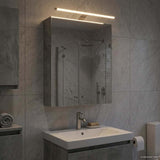 Bathroom Mirror Cabinet Concrete Grey 50 x 14.5 x 70 cm 889050