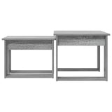 Coffee Table Set 2 pcs Grey Sonoma Engineered Wood 8000129