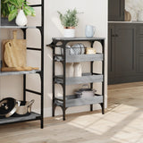 Kitchen Trolley Grey Sonoma 53x20x76 cm Engineered Wood 842354