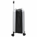 Suitcase Folding with Lock Silver 34 x 23 x 55.5 cm ABS Plastic 42006234