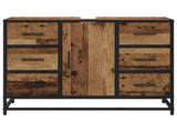 Bathroom Cabinet Old Wood 80 x 33 x 60 cm Engineered Wood 883631