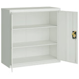 File Cabinet Light Grey 90x40x130 cm Steel 3188317