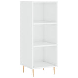 Sideboard High Gloss White 34.5x32.5x90 cm Engineered Wood 828718