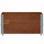 ZNTS Pallet Collars 2 pcs Brown 80x60 cm Solid Wood Pine 4010271