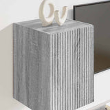 TV Wall Cabinet Wall-mounted 2 pcs Grey Sonoma 30 x 31 x 40 cm 892262