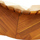 Sun Lounger 2 pcs Brown 60 x 154 x 74cm Solid Acacia wood 3329134