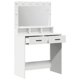 Dressing Table White 79 x 41 x 135 cm Engineered Wood 865082