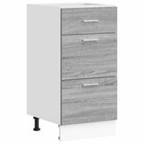 Bottom Cabinet Lyon Grey Sonoma 40x46x81.5 cm Engineered Wood 854216